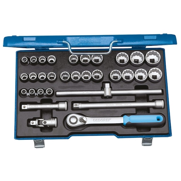 1/2" Drive Socket Set, Metric, 31 pcs